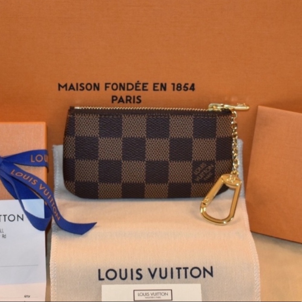 Authentic 2020 Louis Vuitton KeyPouch DamiereEbene